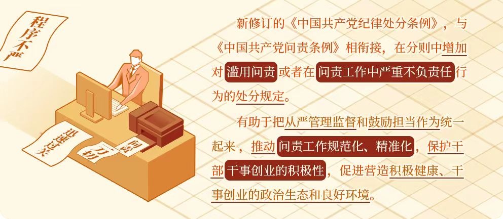 对滥用问责或在问责工作中严重不负责任行为的处分规定.png